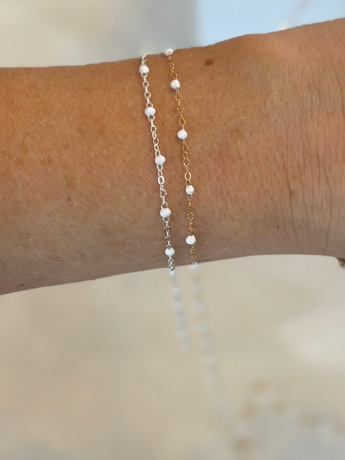 Sterling Silver Satellite with White Enamel