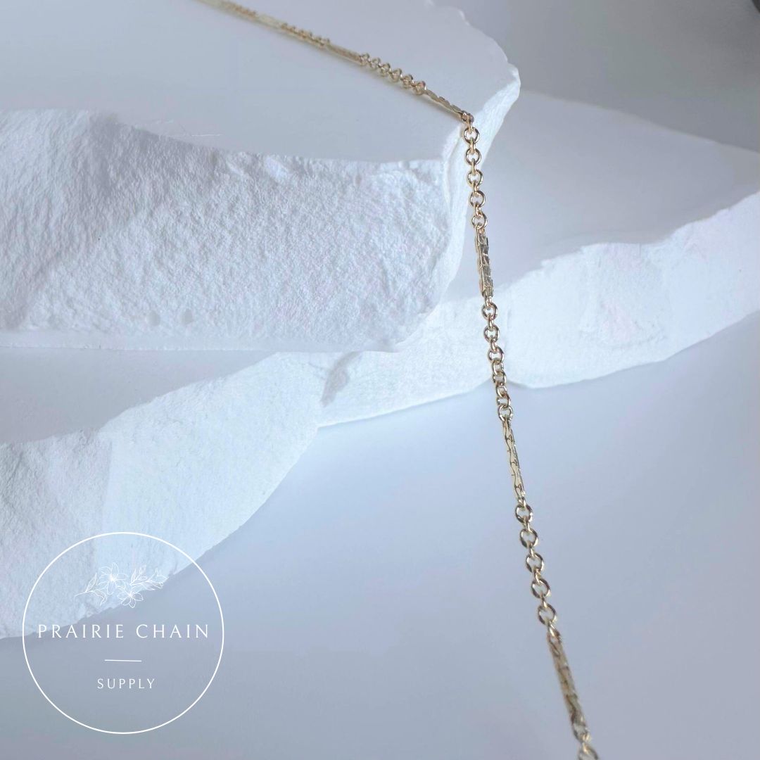 14K Gold-Filled Half Flat Bar