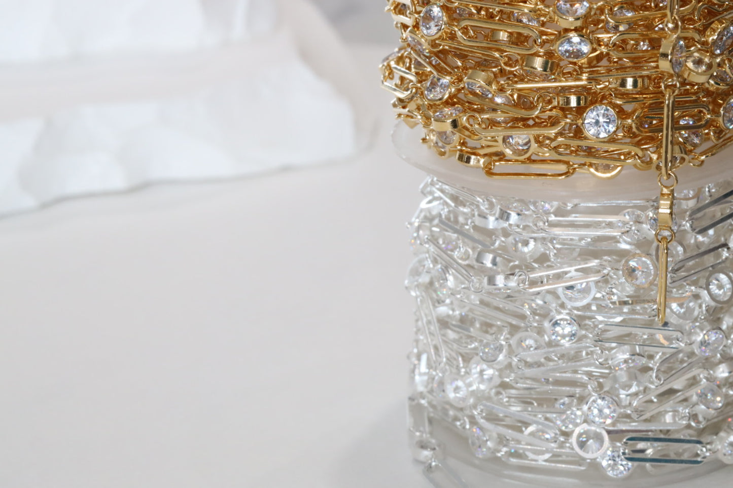 Gold-Filled Paperclip with 4mm Benzel Zircon