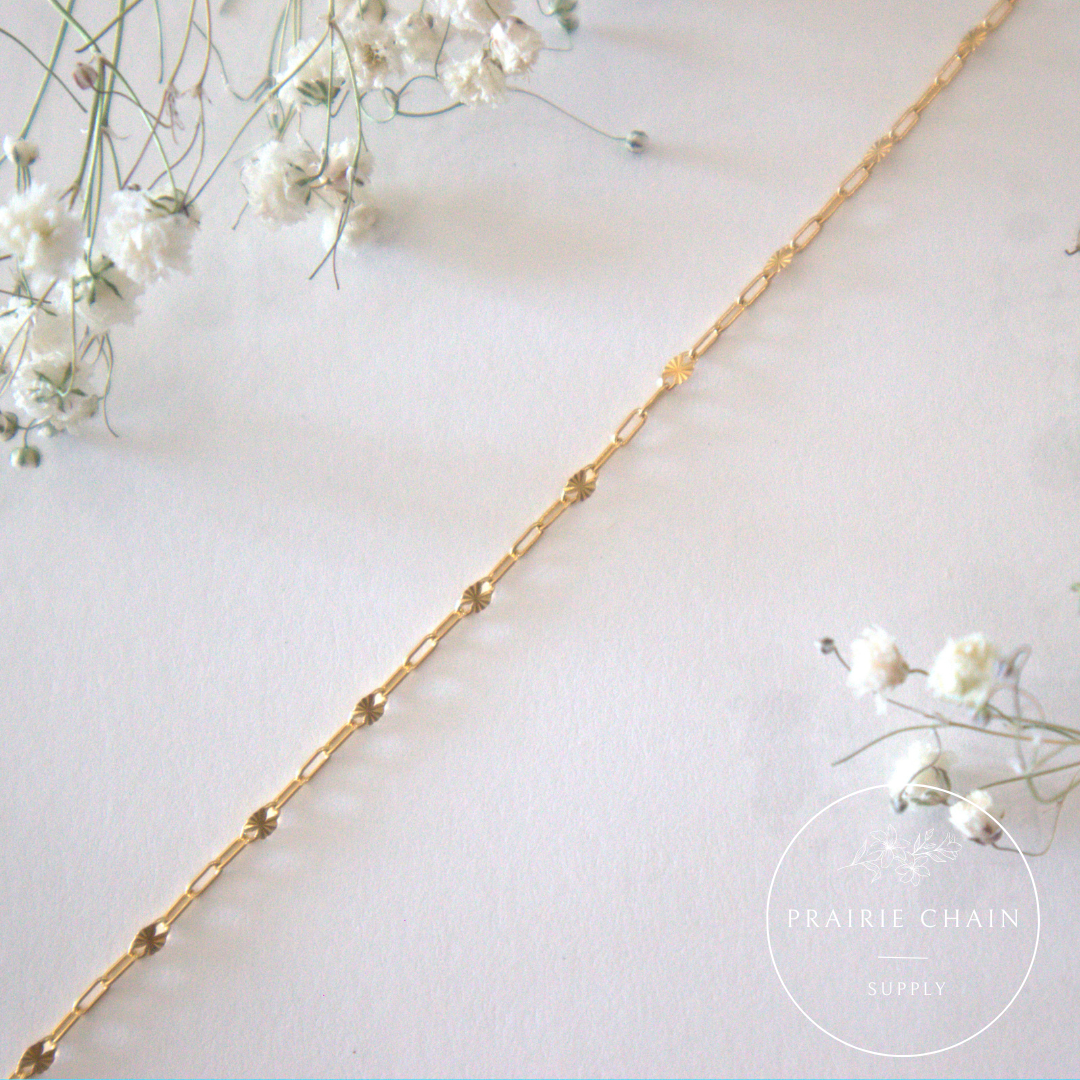 Gold-Filled Starburst Paperclip