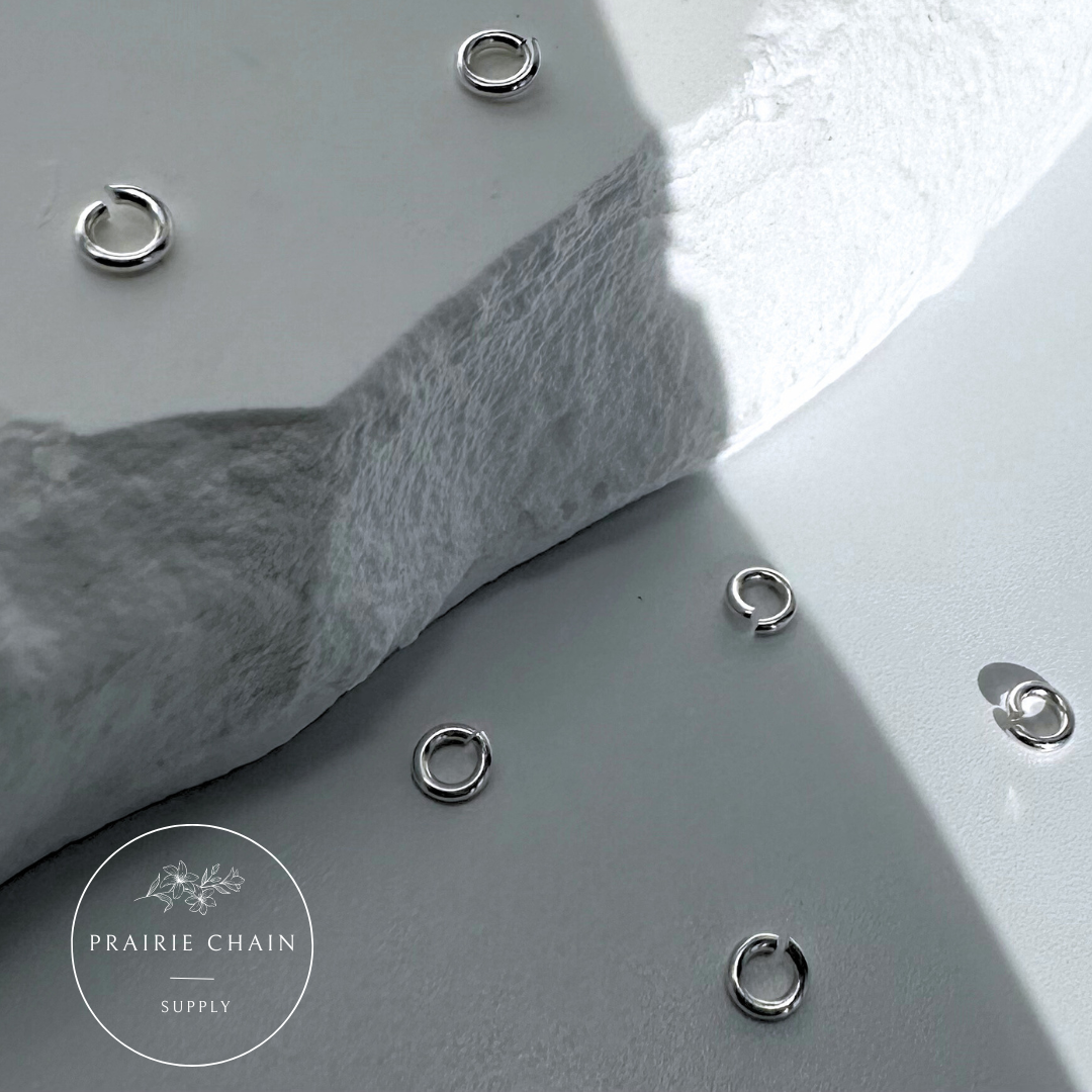 Sterling Silver Open Jump Rings | Jewelry Making & Permanent Jewelry Connectors (Pack of 100)