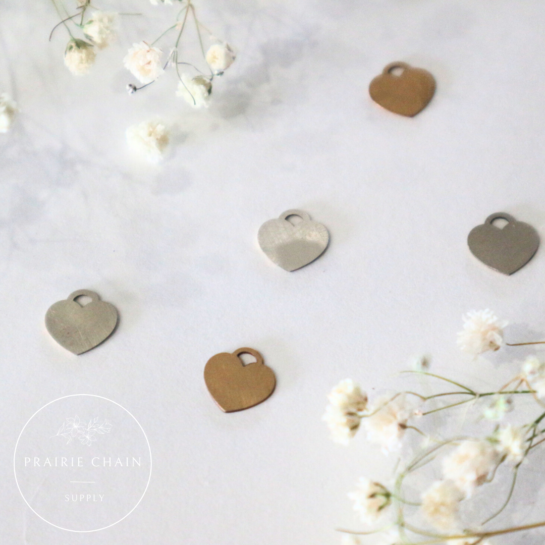 Heart Charm – 925 Sterling Silver & 14K Gold-Filled