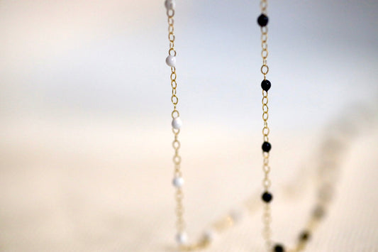 Gold-Filled Satellite with Black Enamel