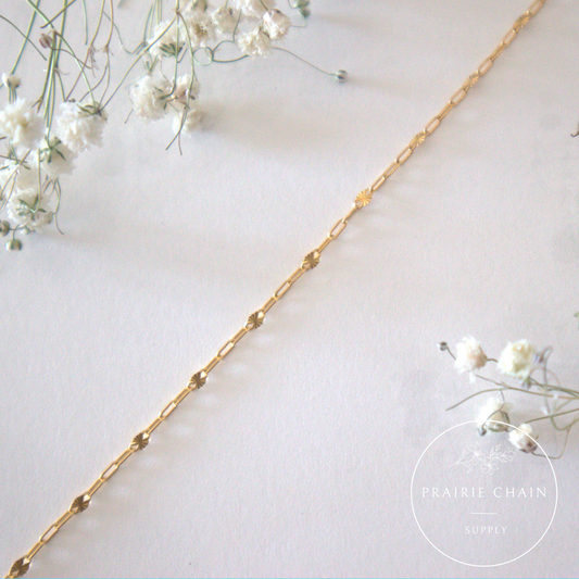 Gold-Filled Starburst Paperclip