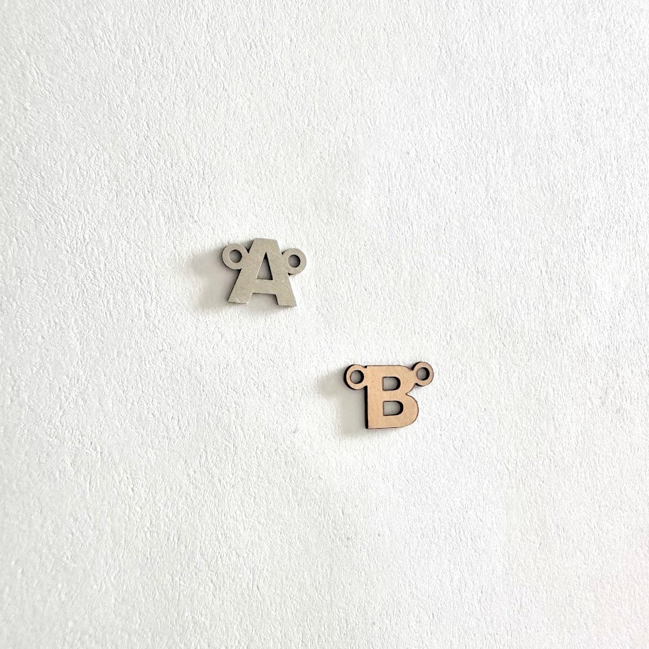 Letter Connector - Sterling Silver